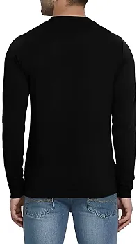 Comfortable Black Polyester Tees For Men-thumb1