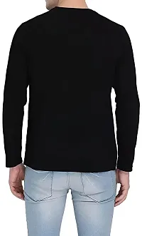 Comfortable Black Polyester Tees For Men-thumb1