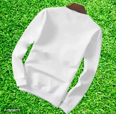 Comfortable White Polyester Tees For Men-thumb2