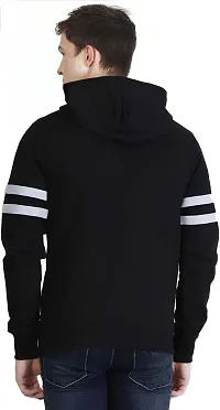 Reliable Multicoloured Cotton Blend Colourblocked Hooded Tees For Men-thumb2