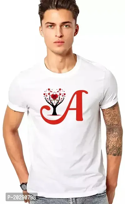 Comfortable White Polyester Tees For Men-thumb0