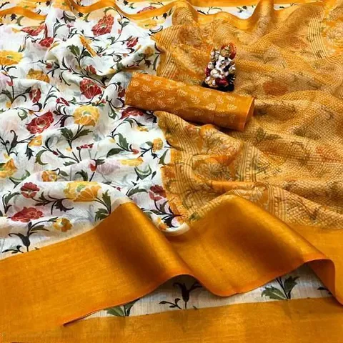 Classic Silk Saree with Blouse piece for women