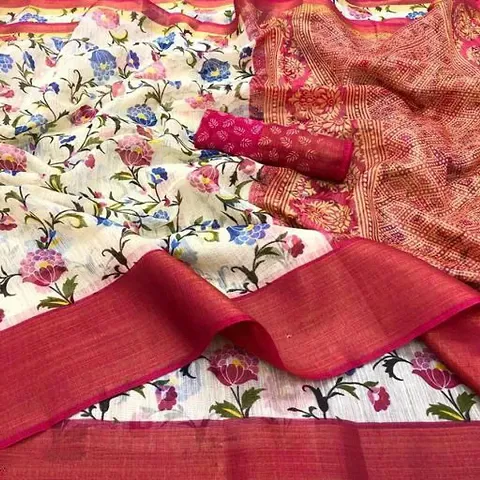 Classic Silk Saree with Blouse piece for women