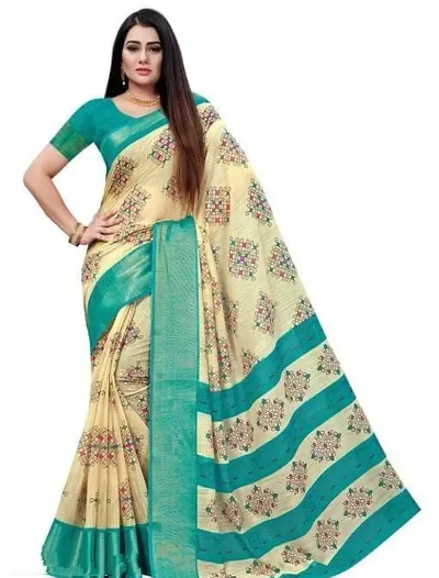 Stylish Women Art Silk Saree with Blouse piece