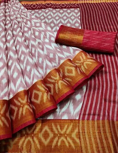 Beautiful Cotton Silk Sarees With Blouse Piece