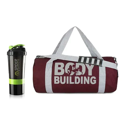 HMfurrys finest Gym Bag Combo with Protein Shaker, Gym Sports Bag