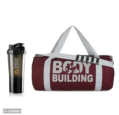 HMfurrys finest Gym Bag Combo with Protein Shaker, Gym  Sports Bag-thumb0