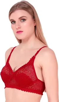 Classic Lace Non Padded Full Coverage Bra for Women-thumb2