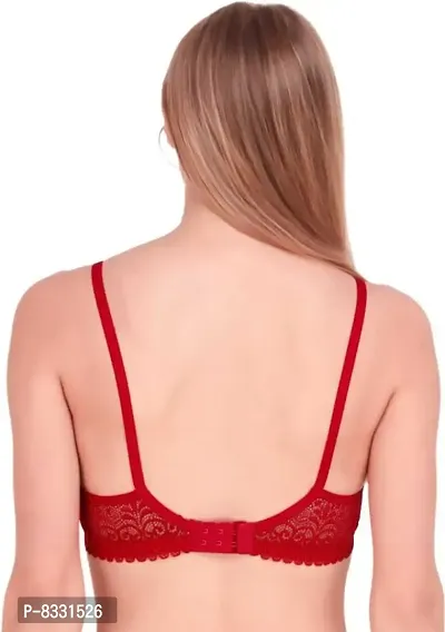 Classic Lace Non Padded Full Coverage Bra for Women-thumb4