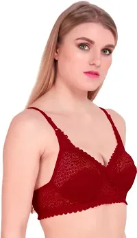 Classic Lace Non Padded Full Coverage Bra for Women-thumb2