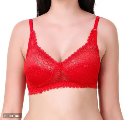 Classic Lace Non Padded Full Coverage Bra for Women