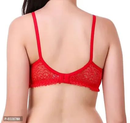 Classic Lace Non Padded Full Coverage Bra for Women-thumb2