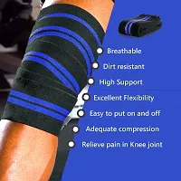 HMfurrys finest Knee Wraps|Knee Support|Knee Bands for Sports, Squats, Weight Lifting, Powerlifting with Stretchable Fabric for Men  Women-thumb1