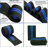 HMfurrys finest Knee Wraps|Knee Support|Knee Bands for Sports, Squats, Weight Lifting, Powerlifting with Stretchable Fabric for Men  Women-thumb2