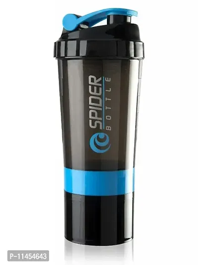 HMFURRYS FINEST Sports  Gym Protein Shaker Bottle with 2 Storage Compartment 500 ml Shaker-thumb0