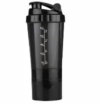 HMFURRYS FINEST Sports  Gym Protein Shaker Bottle with 2 Storage Compartment 500 ml Shaker-thumb2