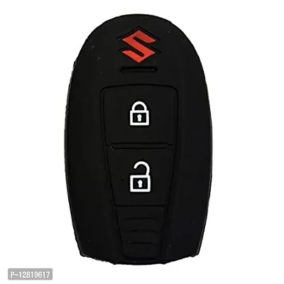 Silicone Remote Key Cover for Vitara Brazza/Baleno/S Cross/Ciaz/Swift 2 Button Push Button Start-thumb0