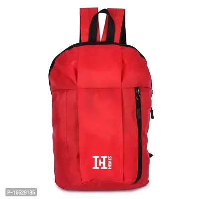 H-Hemes 12 L Backpack Small Red Color Polyester Bag Lunch Bag for Daily Use