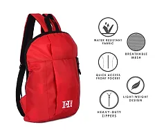 H-Hemes 12 L Backpack Small Red Color Polyester Bag Lunch Bag for Daily Use-thumb1