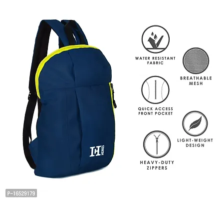 H-Hemes 12 L Backpack Small Bag Lunch Bag for Daily Use 1 Main Compartment With Front Pocket Mini Backpack-thumb5