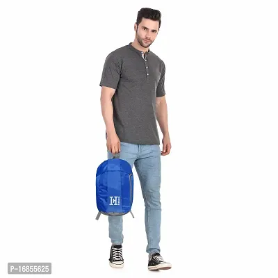 H-Hemes Small 12 L Blue Backpack Small Bag for Daily Use with 1 Main Compartment Front Zip Pocket Mini Backpack-thumb2