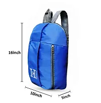 H-Hemes Small 12 L Blue Backpack Small Bag for Daily Use with 1 Main Compartment Front Zip Pocket Mini Backpack-thumb3