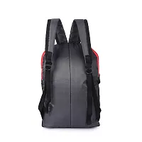 H-Hemes Small 12 L Backpack Small Backpack Small Size Bag for Daily use Trendy Backpack (Black, Red)-thumb2