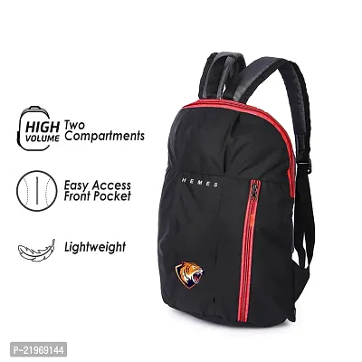 H-Hemes Small 12 L Backpack Small Backpack Small Size Bag for Daily use Trendy Backpack (Black, Red)-thumb5