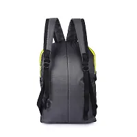 H-Hemes Small 12 L Backpack Small Backpack Small Size Bag for Daily use Trendy Backpack (Black, Yellow)-thumb1