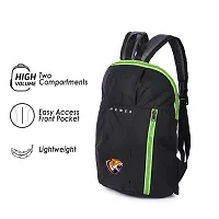 H-Hemes Small 12 L Backpack Small Backpack Small Size Bag for Daily use Trendy Backpack (Black, Green)-thumb2