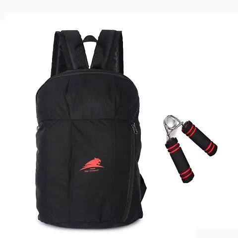 H-Hemes Gym Bag, Mini Backpack Trendy Backpack with Hand Gripper Gym Fitness Kit