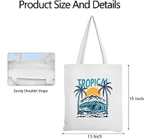 Stylish Canvas Printed Shopping Tote Bag-thumb2