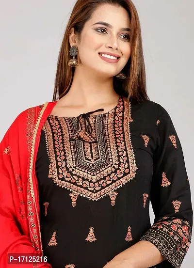 Trendy Black Viscose Rayon Printed Kurti For Women-thumb4