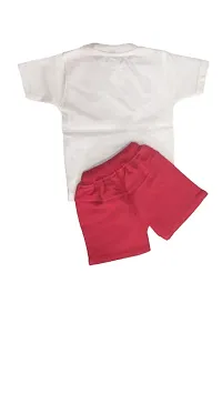 Stylish Cotton Multicoloured Printed Tops With Shorts For Boys-thumb1