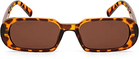USJONES Tortoise Round Frame Slim Sunglass Small Square Sunglasses Women Men Trendy Vintage Brand Design (White)-thumb3