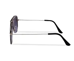 USjones JANIFAOUL? Aviator sunglasses for women stylish Retro Driving Sunglasses Vintage Fashion Narrow Square Frame UV400 Protection (Gold Black) (Black & Gold, Metal)-thumb4