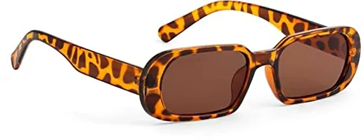 USJONES Tortoise Round Frame Slim Sunglass Small Square Sunglasses Women Men Trendy Vintage Brand Design (White)-thumb2