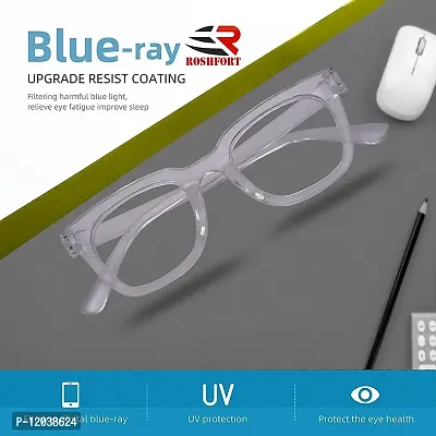 USJONES Imported Oval Women & Men Computer Blue Light Blocking Glass (Full Metal Frame) Transparent Reading Glasses Oval Frame Sunglasses .-thumb2