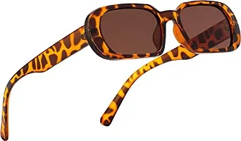 USJONES Tortoise Round Frame Slim Sunglass Small Square Sunglasses Women Men Trendy Vintage Brand Design (White)-thumb4