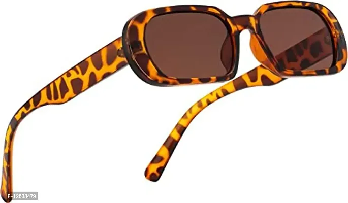 USJONES Tortoise Round Frame Slim Sunglass Small Square Sunglasses Women Men Trendy Vintage Brand Design (White)-thumb5