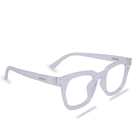 USJONES Eyewear Blue ray Block UV Protected Computer Glasses Rectangular Transparent Frame for men and women (Unisex) - Medium Size