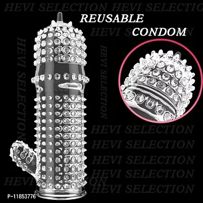 Multicolour Crystal Dotted Condom For Multiply Uses For Men-thumb0