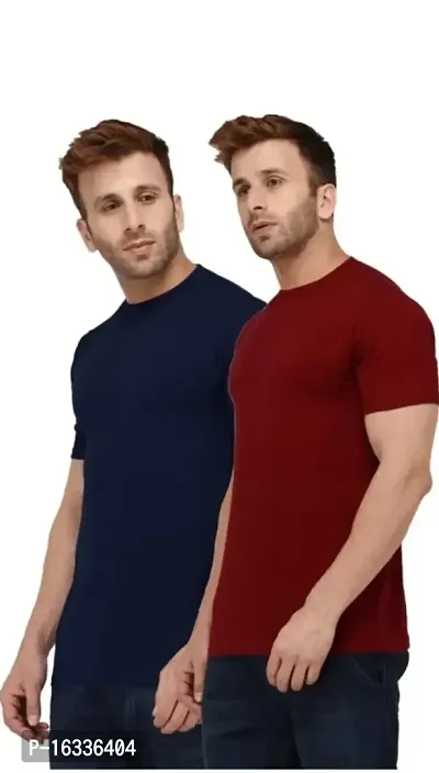 stylish,casual,comfortable, polyester combo t-shirt sets for men.-thumb0