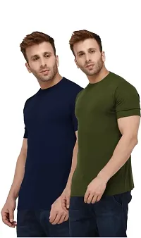 stylish,casual,comfortable, polyester combo t-shirt sets for men.-thumb1