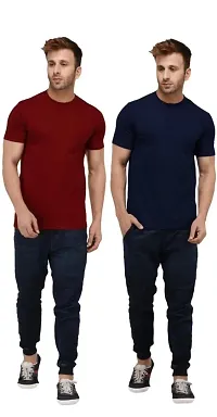 stylish,casual,comfortable, polyester combo t-shirt sets for men.-thumb2