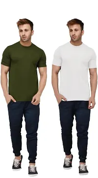 stylish,casual,comfortable, polyester combo t-shirt sets for men.-thumb2