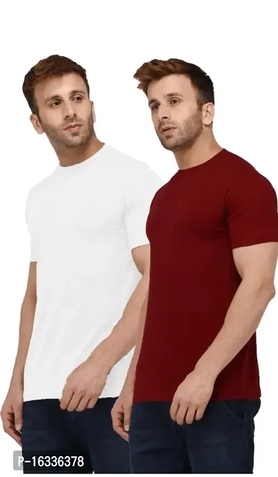 stylish,casual,comfortable, polyester combo t-shirt sets for men.-thumb3