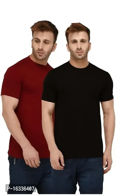 stylish,casual,comfortable, polyester combo t-shirt sets for men.-thumb3