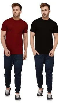 stylish,casual,comfortable, polyester combo t-shirt sets for men.-thumb1