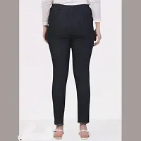 Stylish Zooni Collection Black Denim Solid Jeggings For Women-thumb1